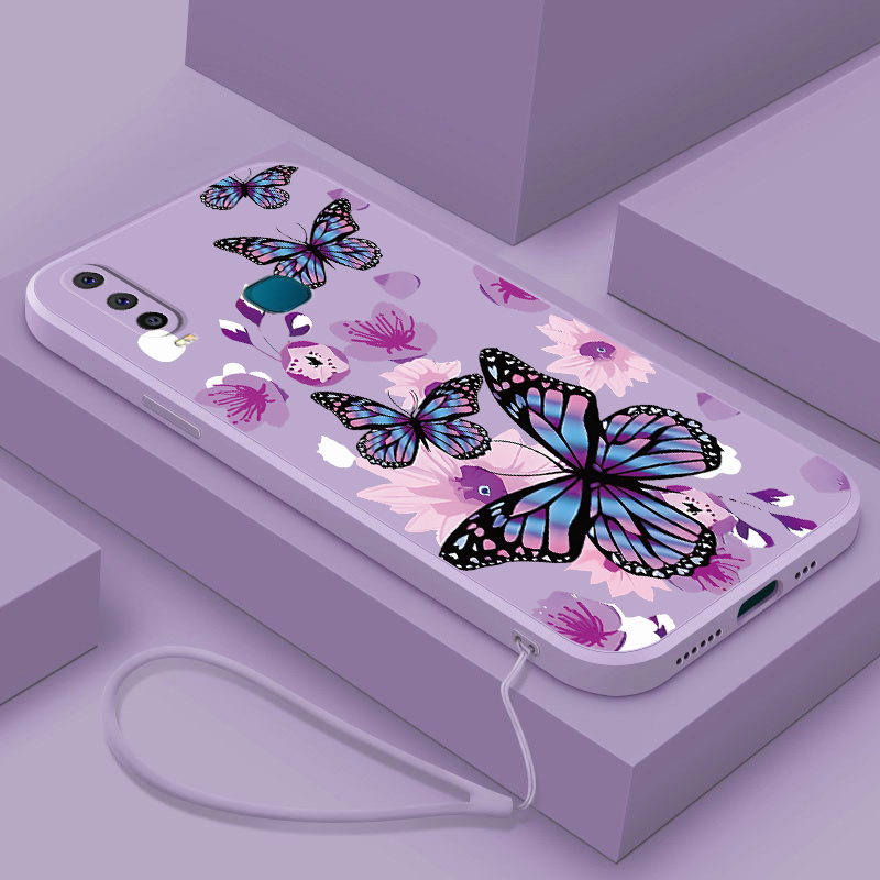 Vivo 1901 1902 1904 1906 V2254 V2206 V2207 V2203 1935 1938 Butterfly Casing Liquid Phone Case Candy 