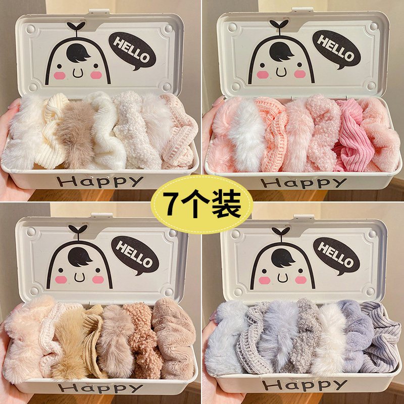 ตุ๊กตา scrunchy สำหรับผม ที่คาดผมแบบใหม่พรีเมียม