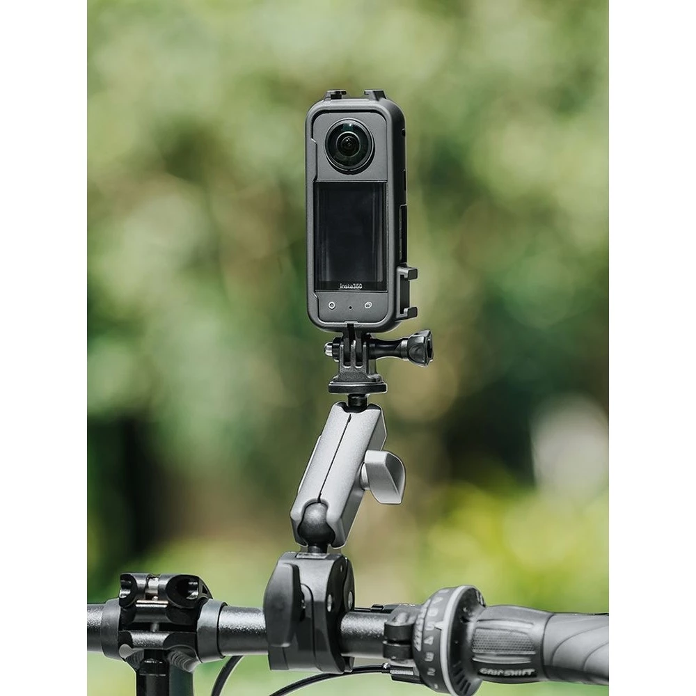 โครงที่อยู่อาศัยกรงกระเป๋าสําหรับ Insta360 X4 Air/X5/X4/X3/X2 กล้องขยายอุปกรณ์เสริมเกราะป้องกันกรงพร้อมอะแดปเตอร์สากลกันกระแทกเคสกระจายความร้อน thumbnail 4