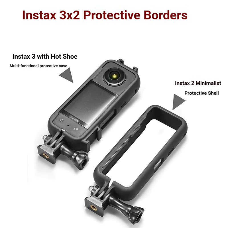 โครงที่อยู่อาศัยกรงกระเป๋าสําหรับ Insta360 X4 Air/X5/X4/X3/X2 กล้องขยายอุปกรณ์เสริมเกราะป้องกันกรงพร้อมอะแดปเตอร์สากลกันกระแทกเคสกระจายความร้อน thumbnail 7