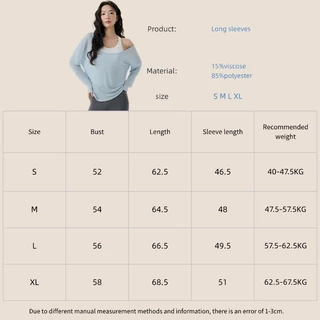 Fit.HER ผ้าคลุมโยคะทรงหลวมสำหรับผู้หญิง, เสื้อท็อปแขนยาวระบายอากาศสำหรับการออกกำลังกายหลากหลายแบบ