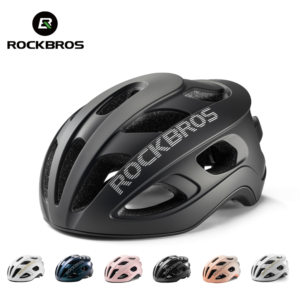 ROCKBROS หมวกกันน็อคจักรยาน น้ำหนักเบา ระบายอากาศดี ใส่สบาย ปลอดภัย ปรับกระชับได้ สำหรับ MTB / เสือหมอบ
