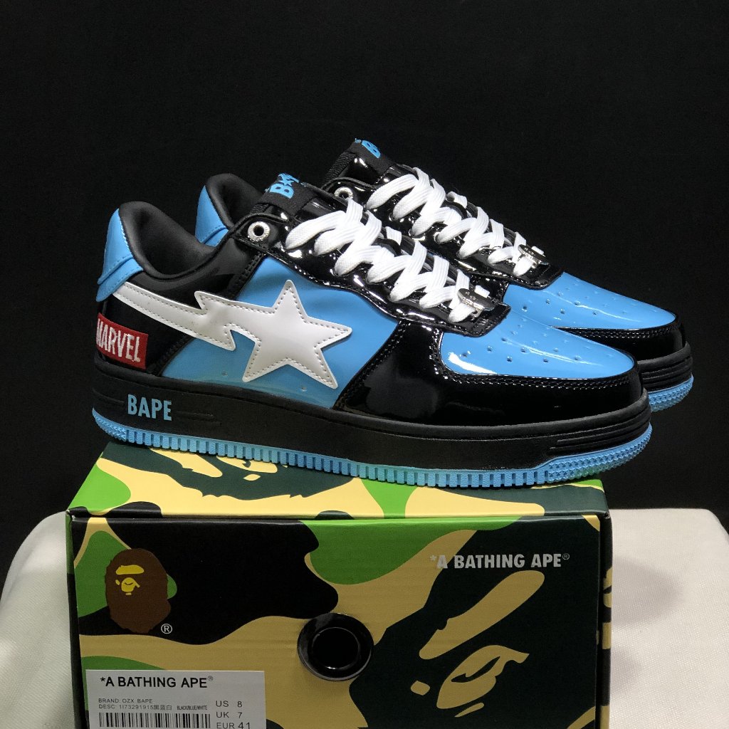 Bape Sta รองเท้าบอร์ดลําลองตัดต่ําที่ทนต่อการสึกหรอและสะดวกสบาย: Venom