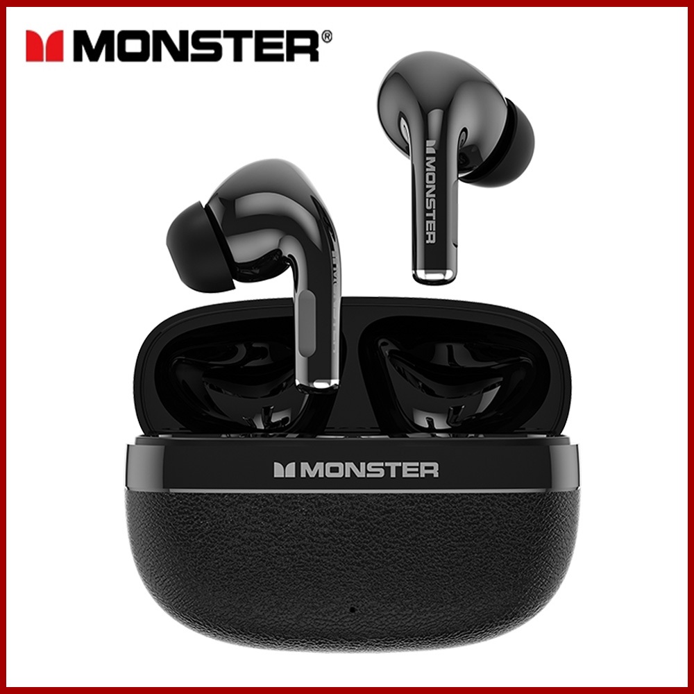 Monster MQT68 หูฟังบลูทูธ TWS หูฟังไร้สาย Bluetooth 6.0 ลดเสียง HD Call Game Mode สวมใส่สบายน้ำหนักเบา