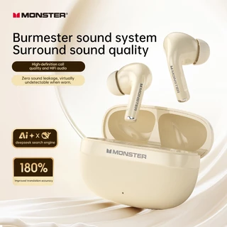 Monster MQT68 หูฟังบลูทูธ TWS หูฟังไร้สาย Bluetooth 6.0 ลดเสียง HD Call Game Mode สวมใส่สบายน้ำหนักเบา