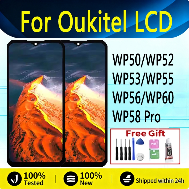 Oukitel WP50 WP52 WP53 WP55 WP56 WP60 WP58Pro จอแสดงผล LCD หน้าจอสัมผัสเปลี่ยน