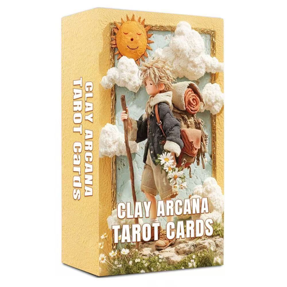 ต้นฉบับ [คลังสินค้าพร้อม] The Clay Arcana Tarot The Clay Arcana Tarot เกมกระดานภาษาอังกฤษการ์ดเกม