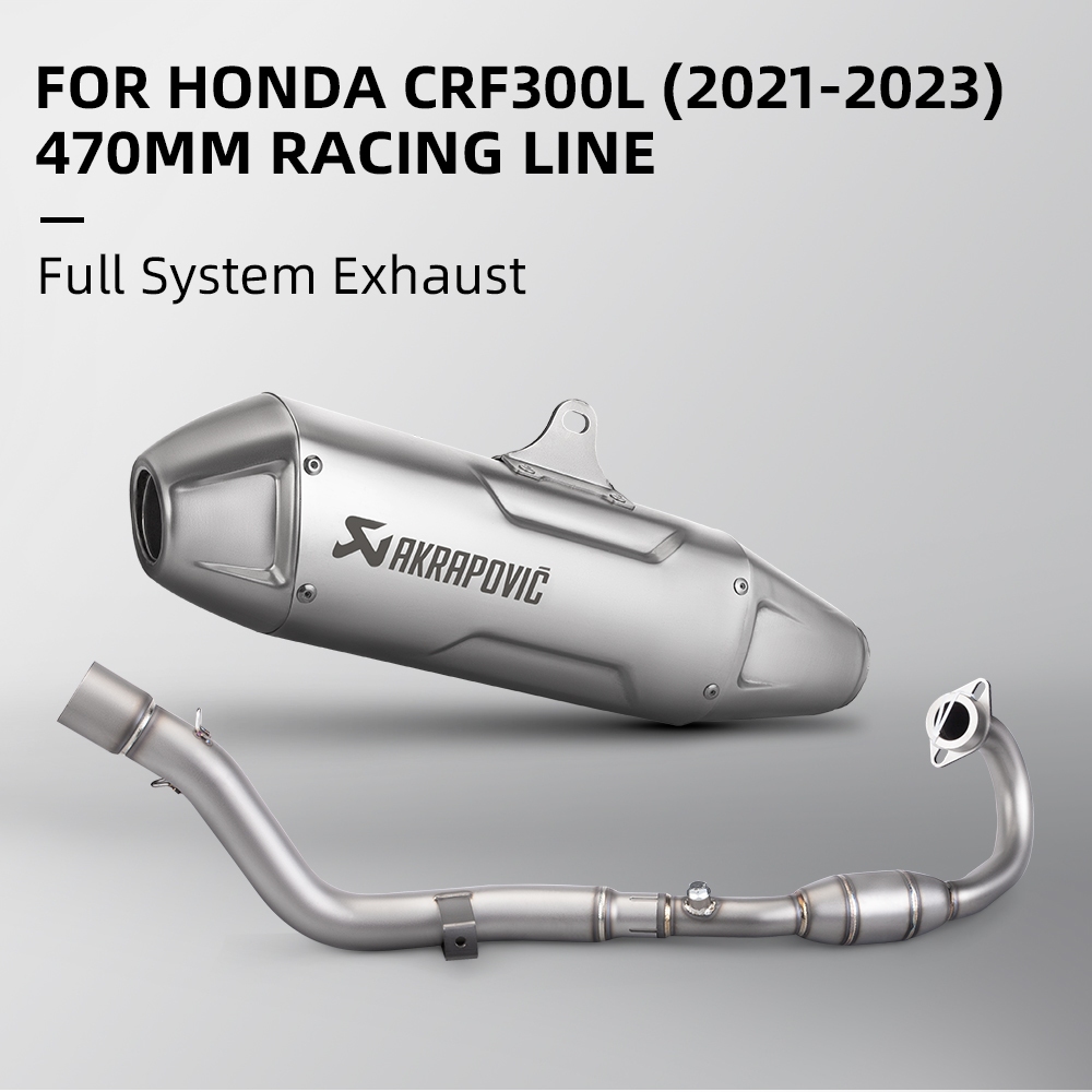 เหมาะสําหรับ CRF300L/Rally CRF300 2021-2023S H3S010 ท่อไอเสียรถจักรยานยนต์ชุดท่อไอเสียรถยนต์ชุดท่อไอเสีย