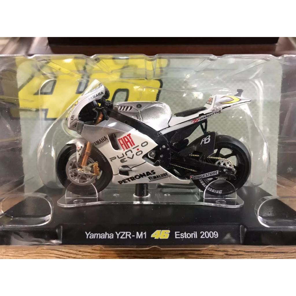 YALINDA 46 1:18 รถจักรยานยนต์ GP Yamaha YZR-M1 Estoril 2009
