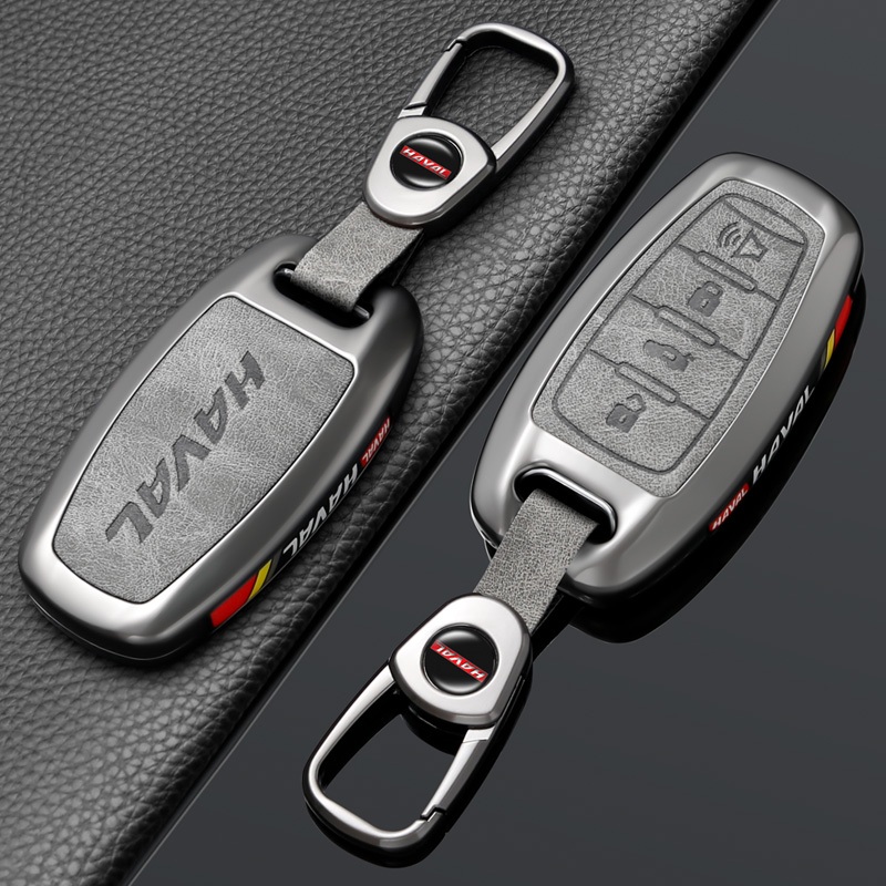 โลหะ พร้อมส่ง ขายดี ราคาถูก เคสป้องกันกุญแจรถยนต์ เหมาะสำหรับ ป้องกันตก อะไหล่รถยนต์ HAVAL JOLION  PHEV H6 M6PLUS HEV H2 H2s H1 2018-2024 H5 M4 H9 XY GWM พวงกุญแจรถยนต์ กันรอย พรีเมี่ยม ฮาวาล - รูปที่ 2