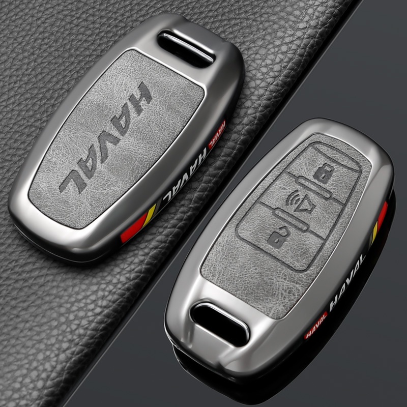โลหะ พร้อมส่ง ขายดี ราคาถูก เคสป้องกันกุญแจรถยนต์ เหมาะสำหรับ ป้องกันตก อะไหล่รถยนต์ HAVAL JOLION  PHEV H6 M6PLUS HEV H2 H2s H1 2018-2024 H5 M4 H9 XY GWM พวงกุญแจรถยนต์ กันรอย พรีเมี่ยม ฮาวาล - รูปที่ 3