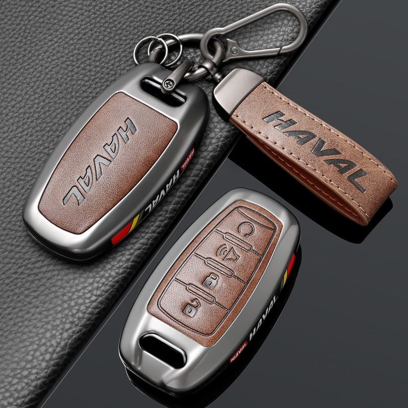 โลหะ พร้อมส่ง ขายดี ราคาถูก เคสป้องกันกุญแจรถยนต์ เหมาะสำหรับ ป้องกันตก อะไหล่รถยนต์ HAVAL JOLION  PHEV H6 M6PLUS HEV H2 H2s H1 2018-2024 H5 M4 H9 XY GWM พวงกุญแจรถยนต์ กันรอย พรีเมี่ยม ฮาวาล - รูปที่ 4