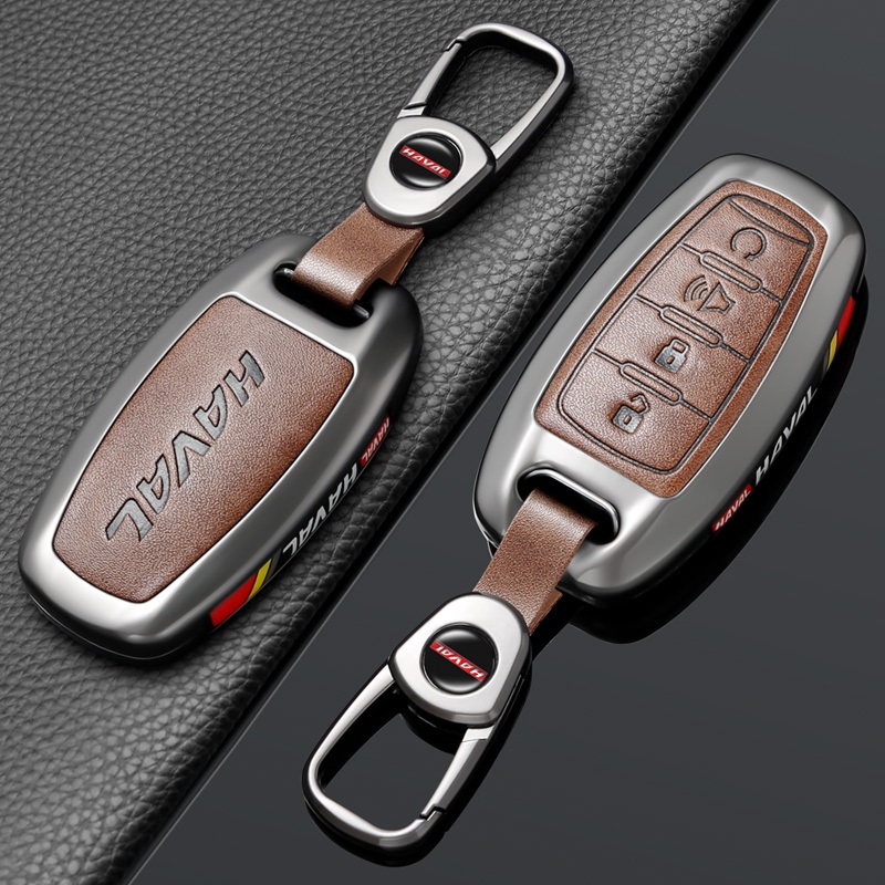 โลหะ พร้อมส่ง ขายดี ราคาถูก เคสป้องกันกุญแจรถยนต์ เหมาะสำหรับ ป้องกันตก อะไหล่รถยนต์ HAVAL JOLION  PHEV H6 M6PLUS HEV H2 H2s H1 2018-2024 H5 M4 H9 XY GWM พวงกุญแจรถยนต์ กันรอย พรีเมี่ยม ฮาวาล - รูปที่ 5