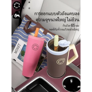 BLOOMMARK 1100มล ความจุขนาดใหญ่ถ้วยน้ําแข็งกระติกน้ําร้อนถ้วย316ลสแตนเลสเหมาะสําหรับฟิตเนสสํานักงานรถฟางถ้วยน้ําเย็นน้ํา