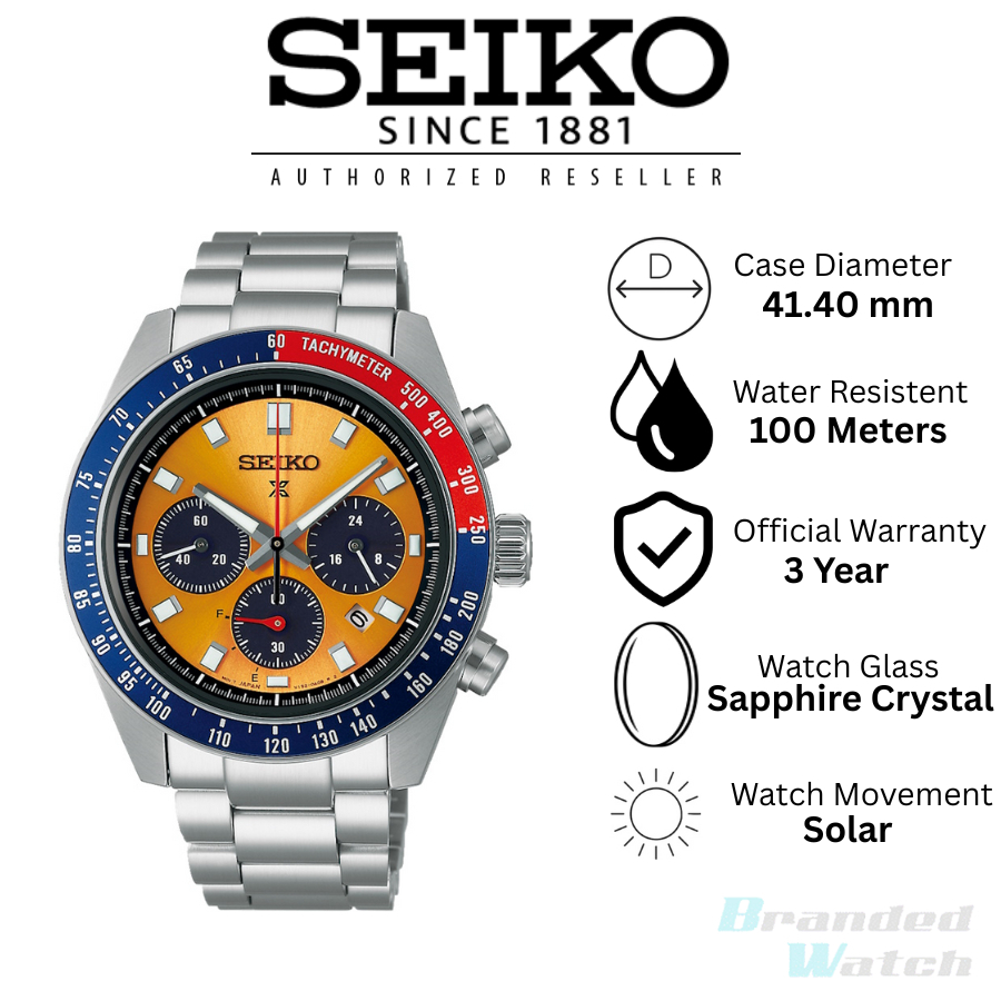 ญี่ปุ่นทําSeiko prospex series นาฬิกาผู้ชาย SSC911P1 สายเหล็กกันน้ําควอตซ์ธุรกิจนาฬิกา Jam tangan le