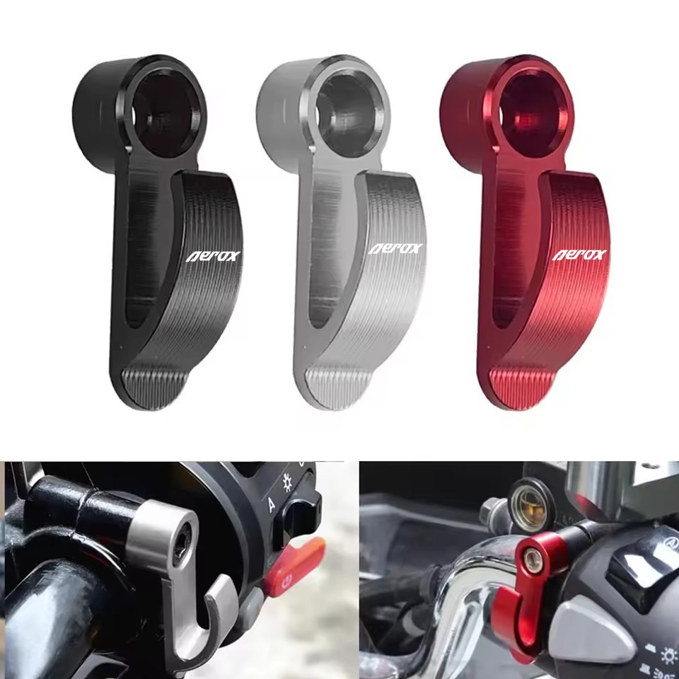 ตะขอรถจักรยานยนต์สําหรับ Yamaha Aerox Bag Hook ผู้ถือหมวกกันน็อคแขวนตะขอแฮนด์ Aerox V2 V1