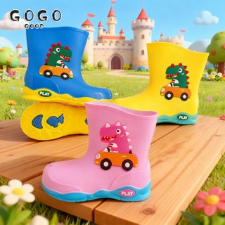 รองเท้าฝนไดโนเสาร์ กันลื่นและกันน้ำ สำหรับเด็กอายุ 2-7 ปี ทั…