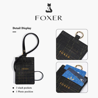 FOXER card bag ที่ใส่บัตร ที่ใส่ป้ายชื่อ สายคล้องคอ ที่ใส่บัตรประจำตัว