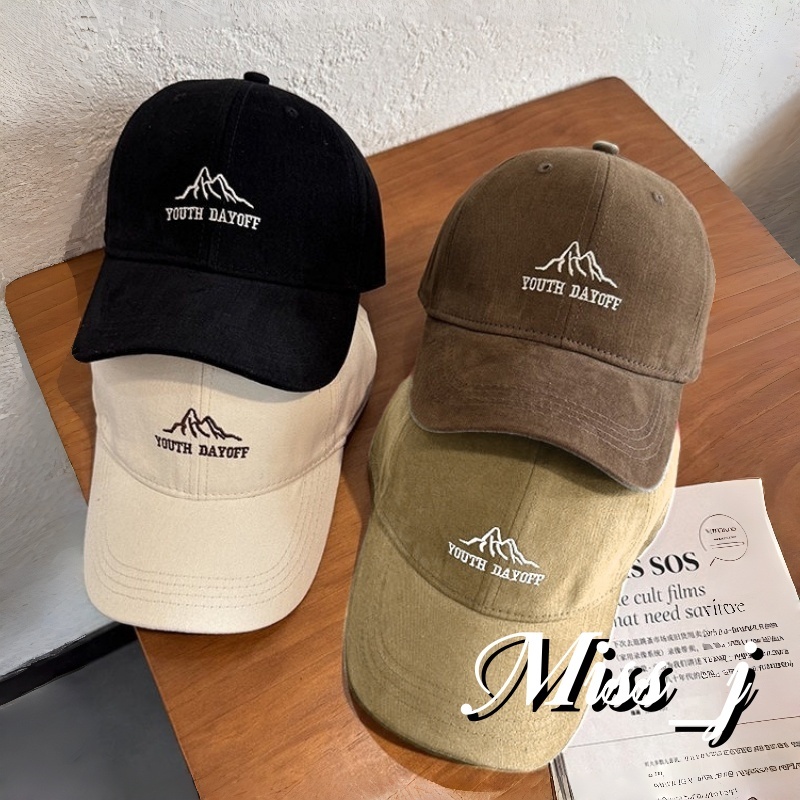 Miss_J พร้อมส่งจากกทม🎀หมวกเบสบอลอเนกประสงค์ที่ช่วยให้ใบหน้าดูเล็กลง ทรงหมวกกว้าง เหมาะสำหรับผู้หญิงที่มีขนาดศีรษะใหญ่