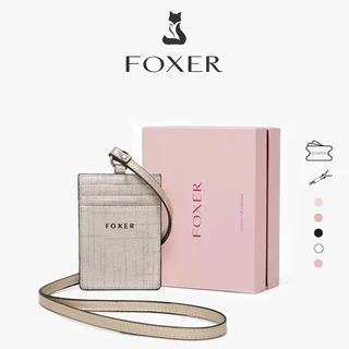FOXER card bag ที่ใส่บัตร ที่ใส่ป้ายชื่อ สายคล้องคอ ที่ใส่บัตรประจำตัว