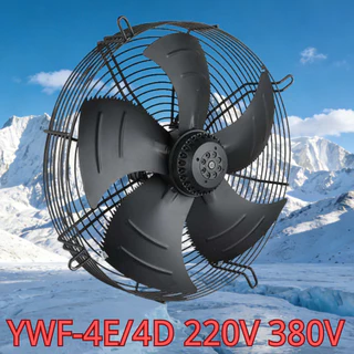 YWF-4E/4D Series พัดลมโรเตอร์ภายนอก 220V / 380V สําหรับเก็บความเย็นและอุปกรณ์อุตสาหกรรม – ประเภทการดูด ขนาด 250S / 300S / 350S / 400S