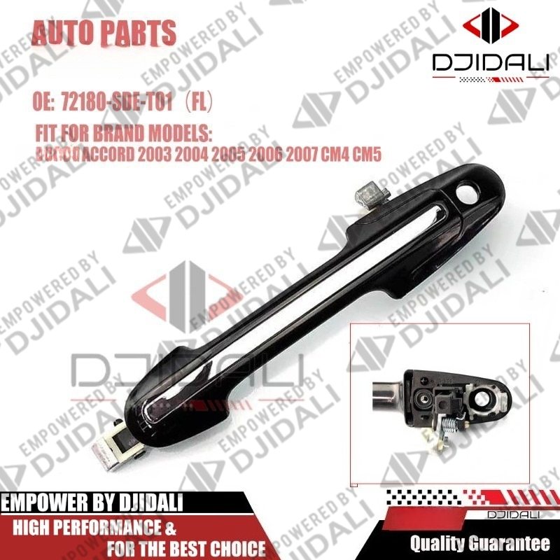 มือจับประตูรถด้านนอกประตูสําหรับ Honda Accord 2003 2004 2005 2006 2007 Cm4 Cm5 72680-sde-t01zt 72640-sde-t01zt
