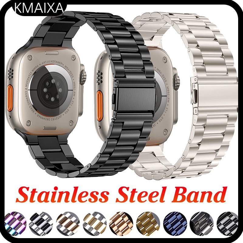 สายรัดสแตนเลส for IWatch Series 11 10 9 8 7 6 5 4 3 กับ 3 พิเศษ 3 2 49 46 45 41 38 40 42 44 มม. สําหรับ ที800 พิเศษ ฉัน8 มือโปร สูงสุด ส8 อัลตร้า 8 MAX T500