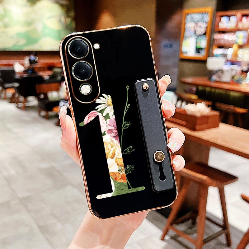 YBD เคสโทรศัพท์สําหรับ Vivo Y19S Y29 T4X Y04 4G Y29S 5G Y19E Y76 Y76S 4G Lucky Number 71 ดอกไม้สไตล์