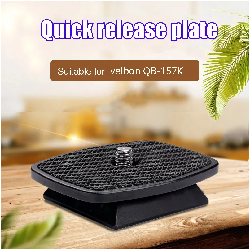 โลหะแผ่นปลดเร็วสําหรับ Velbon QRA-157k PH-157Q 00R 888R 145K หัวขาตั้งกล้อง