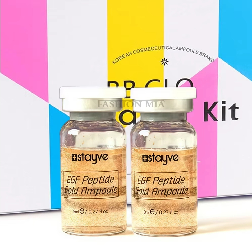 Stayve Peptide Gold Ampoule Skin Booster Crosslinked Hyaluronic Acid Facial Essence Whitening Moisturize Rejuvenating Skin Care