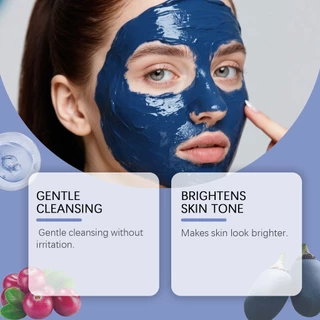Viareline Moroccan Nila Powder - – Natural Blue Clay Mask for Face 30g Skin Gentle Cleansing & brightening