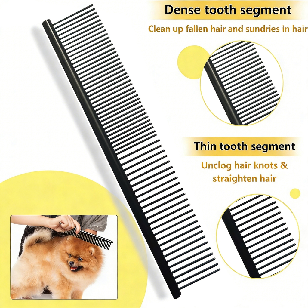Sangelar 8 นิ้ว,ชุดกรรไกรตัดขนสัตว์เลี้ยงขนาด, สำหรับแมวและสุนัข, รวมกรรไกรตัดขนแบบตรง, กรรไกรตัดขนแบบโค้ง, กรรไกรตัดผอมบาง, หวี และปากกาหยุดเลือด (บรรจุในกระเป๋า) - รูปที่ 6