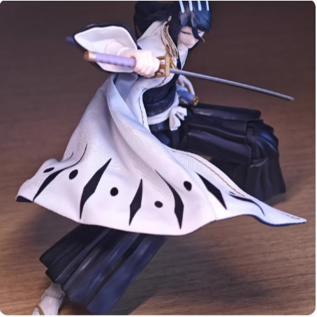 NANA SHF Bleach Captain Byakuya Kuchikis Clothing Cloth Robe, Feathered Coat, Cloak Figure