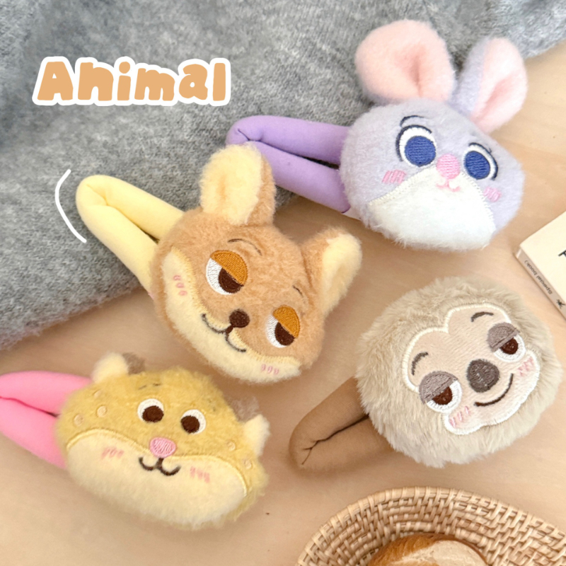 กิ๊บติดผมสำหรับทรงผมธีมสวนสัตว์ น่ารักๆ จาก Judy NickHairpin Headdress และตุ๊กตากระต่ายตำรวจ