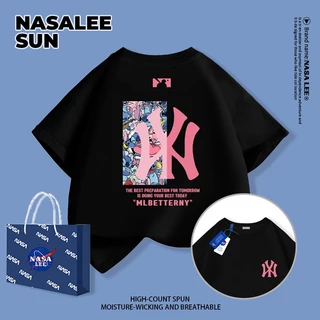 【จัดส่งภายในวัน】เสื้อยืดผ้าฝ้ายสีขาวลายพิมพ์สไตล์ NASA สำหรับเด็ก ใส่สบาย 1-14 ปี สำหรับเด็กชายและเด็กหญิง ของขวัญวัน เสื้อแขนสั้นสวมใส่สบาย