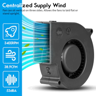พัดลมหอยโข่ง พัดลม 12V DC ปรับได้ เทอร์โบ ลมแรง พัดลมเป่าเตาไฟ เตาน้ำมัน เครื่องเป่าลม หอย โข่ง หอยโข่ง Blower เป่าลม โบเวอร์