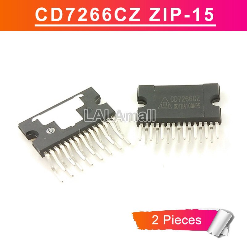 2pcs Original CD7266CZ ZIP-15 Dual Bridge Audio Amplifier Circuit Chip IC ใหม่