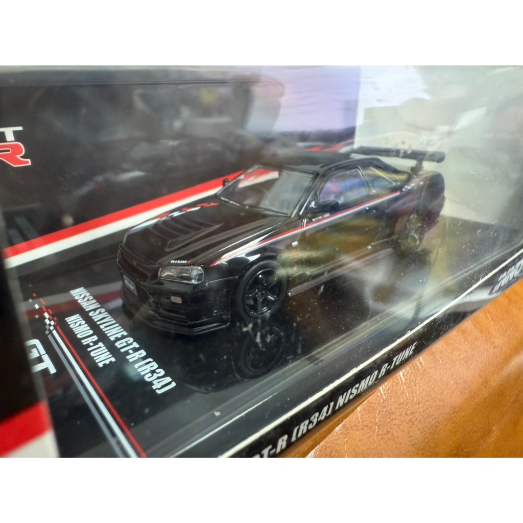 INNO64 1/64 IN64-R34RT-BLA NISSAN SKYLINE GT-R (R34) NISAMO R-TUNE Black Pearl Diecast Scaled รถโมเด