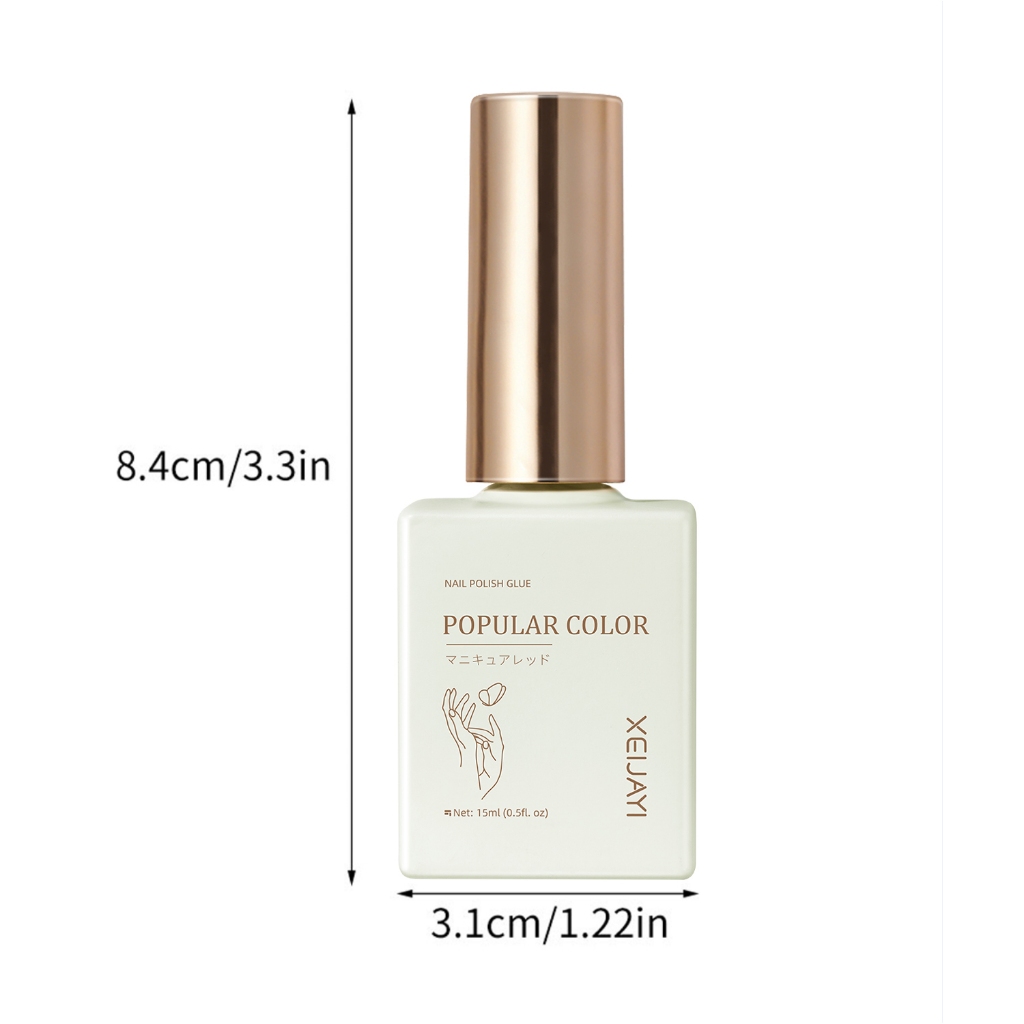 XEIJAYI 15ml Clear Nude Pink Gel Nail Polish ให้ความเงางามยาวนาน เหมาะสำหรับใช้ในชีวิตประจำวัน - รูปที่ 5