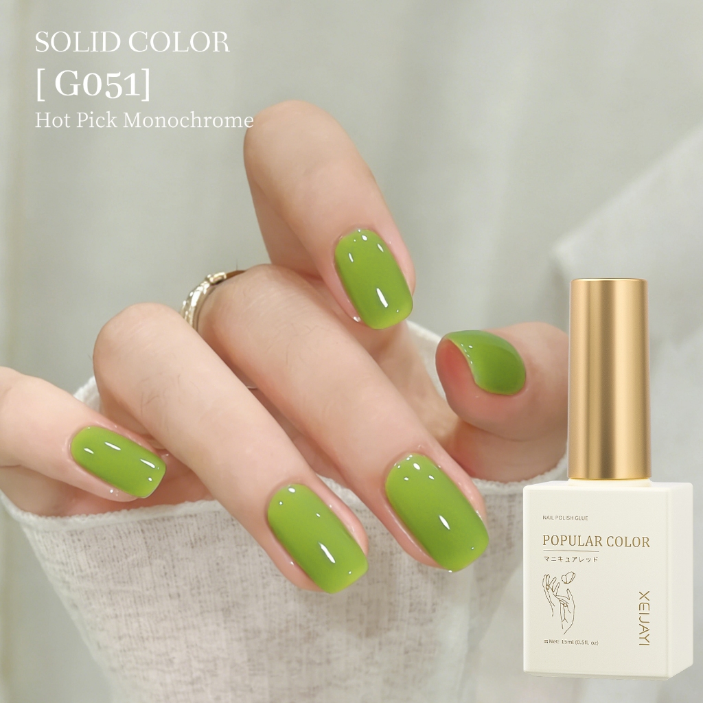 XEIJAYI 15ml หญ้าสีเขียวเจลยาทาเล็บทนทานเหมาะสําหรับทุกสีผิว