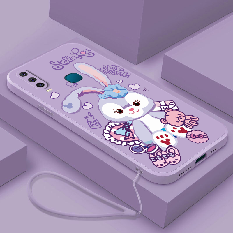 Vivo 1901 1902 1904 1906 V2254 V2206 V2207 V2203 1935 1938 Liquid Silicon Case น่ารัก StellaLou Casi