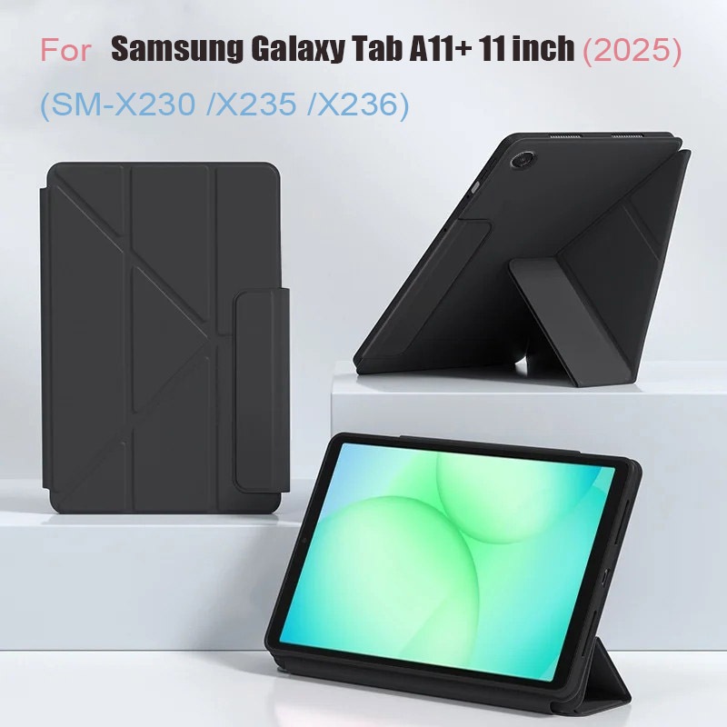 สําหรับ Samsung Galaxy Tab A11 Plus กรณี 11 พับหลายป้องกัน TPU Shell สําหรับ Galaxy Tab A11 + SM-X230 X235 X236 ฝาครอบแท็บเล็ต