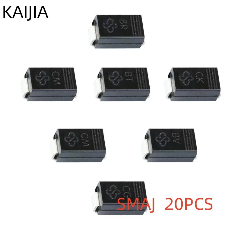 10-20PCS ไดโอดในสต็อก SMAJ90A RX SMAJ90CA ZX SMAJ100A RZ SMAJ100CA ZZ SMAJ110A SE SMAJ110CA VE SMAJ1