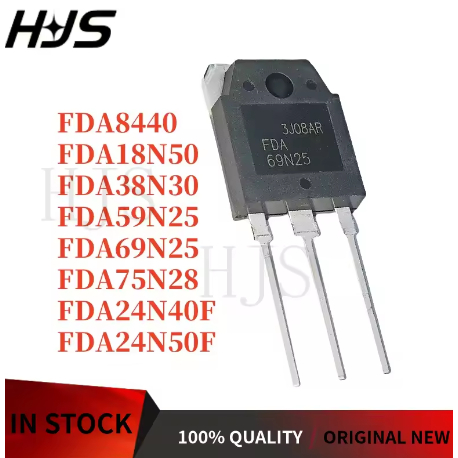 1-5PCS FDA69N25 FDA24N40F FDA38N30 FDA75N28 FDA24N50F FDA59N25 FDA8440 FDA18N50 TO-3P ยี่ห้อใหม่ในสต