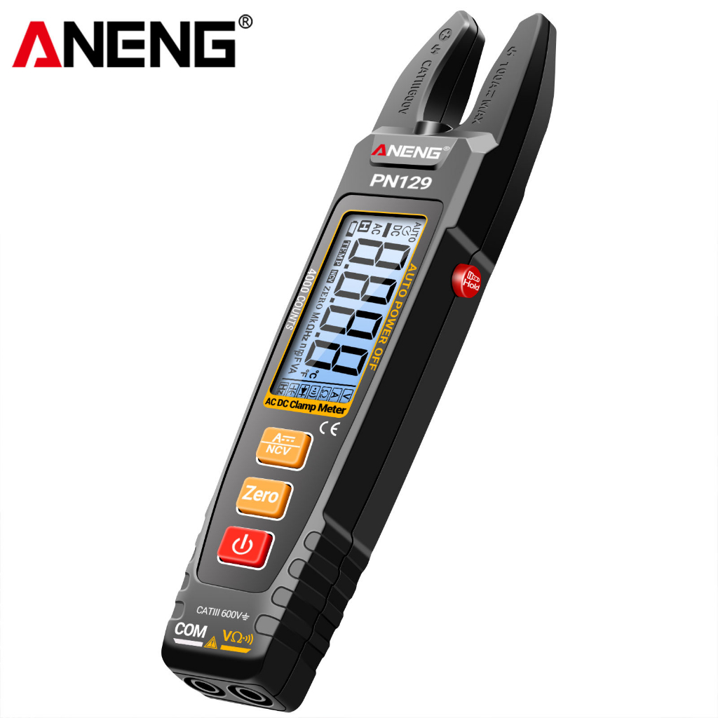 ANENG PN129 U-รูป Clamp Meter 4000 นับมัลติมิเตอร์ AAA แบตเตอรี่คีมเครื่องทดสอบ AC/DC 600V แรงดันไฟฟ้า Current เครื่องมือทดสอบ