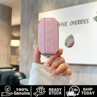 สีชมพู CHERY Jaecoo J5 EV เคสกุญแจรีโมทรถยนต์ โปร่งใส Jaecoo J5 EV พวงกุญแจรถ