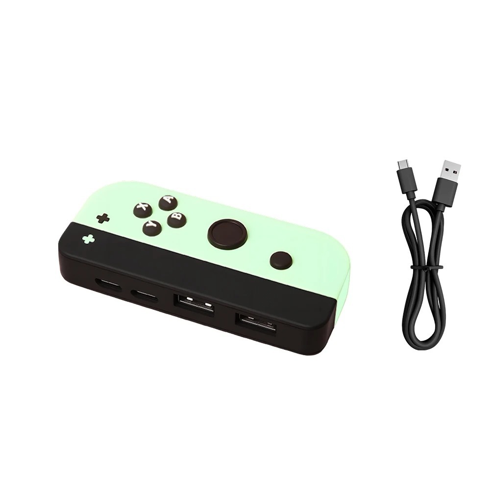 ฮับ USB Type C เกมการ์ตูนการสร้างแบบจําลอง HUB 4-in-1 หลายพอร์ตขยายเมาส์คีย์บอร์ด U Disk Converter Connector