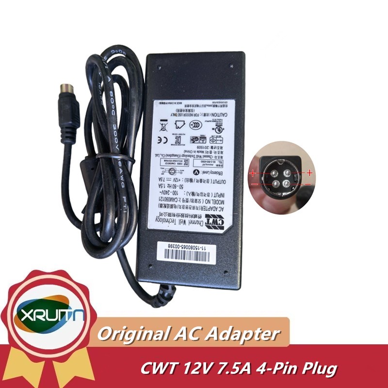 CWT 2AAL090F CAM ของแท้090121 12V 7.5A AC Power Adapter Charger สําหรับ SYNOLOGY DS416 DS415PLAY DS2