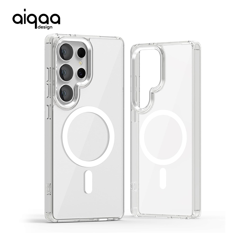 Aiqaa สําหรับ Samsung Galaxy S22 S23 S24 S25 FE Ultra และ Galaxy S24 Ultra ฝาครอบป้องกันโปร่งใสป้องกันสีเหลืองเคสโทรศัพท์ใสที่ทนทานและมีคุณภาพสูง