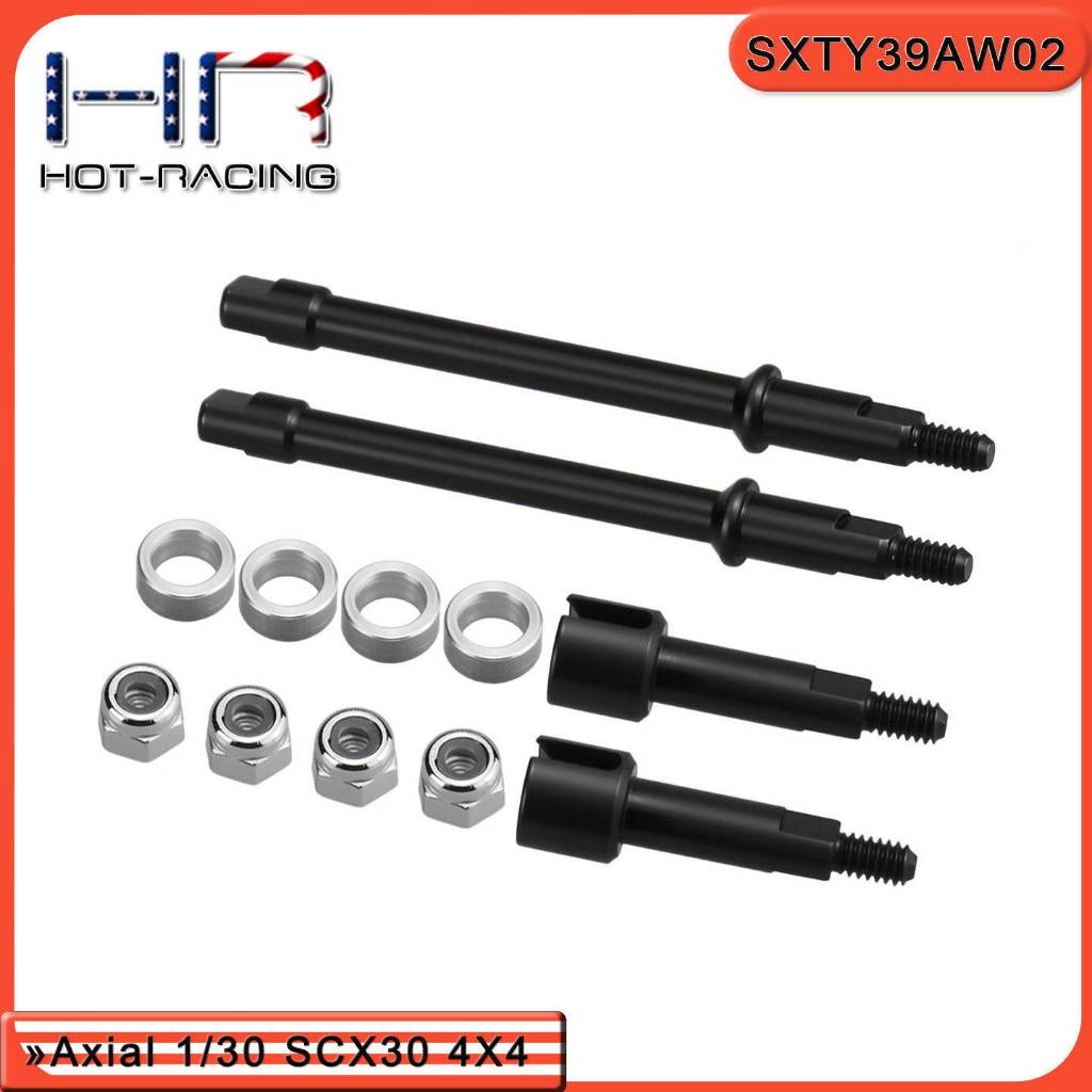 HR RACING อะไหล่ + 2 มม.เหล็กไดรฟ์ Stub สําหรับ 1/30 Axial SCX30 RC รุ่นรถ Crawler อัพเกรดอุปกรณ์เสริม
